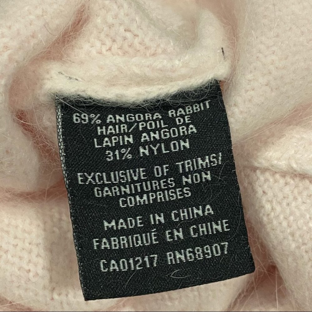 SOLD | NWT Le Chateau Angora Rabbit Pink Sweater - Picture 13 of 13